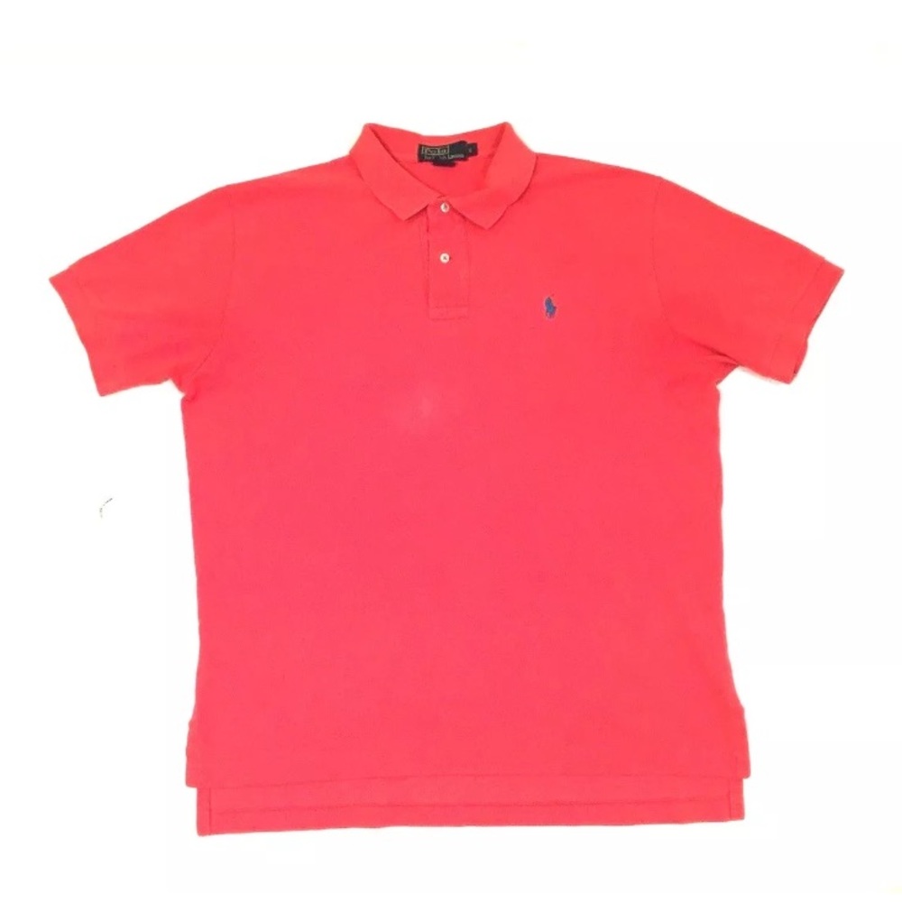 Bright Red Polo Shirt Size Large